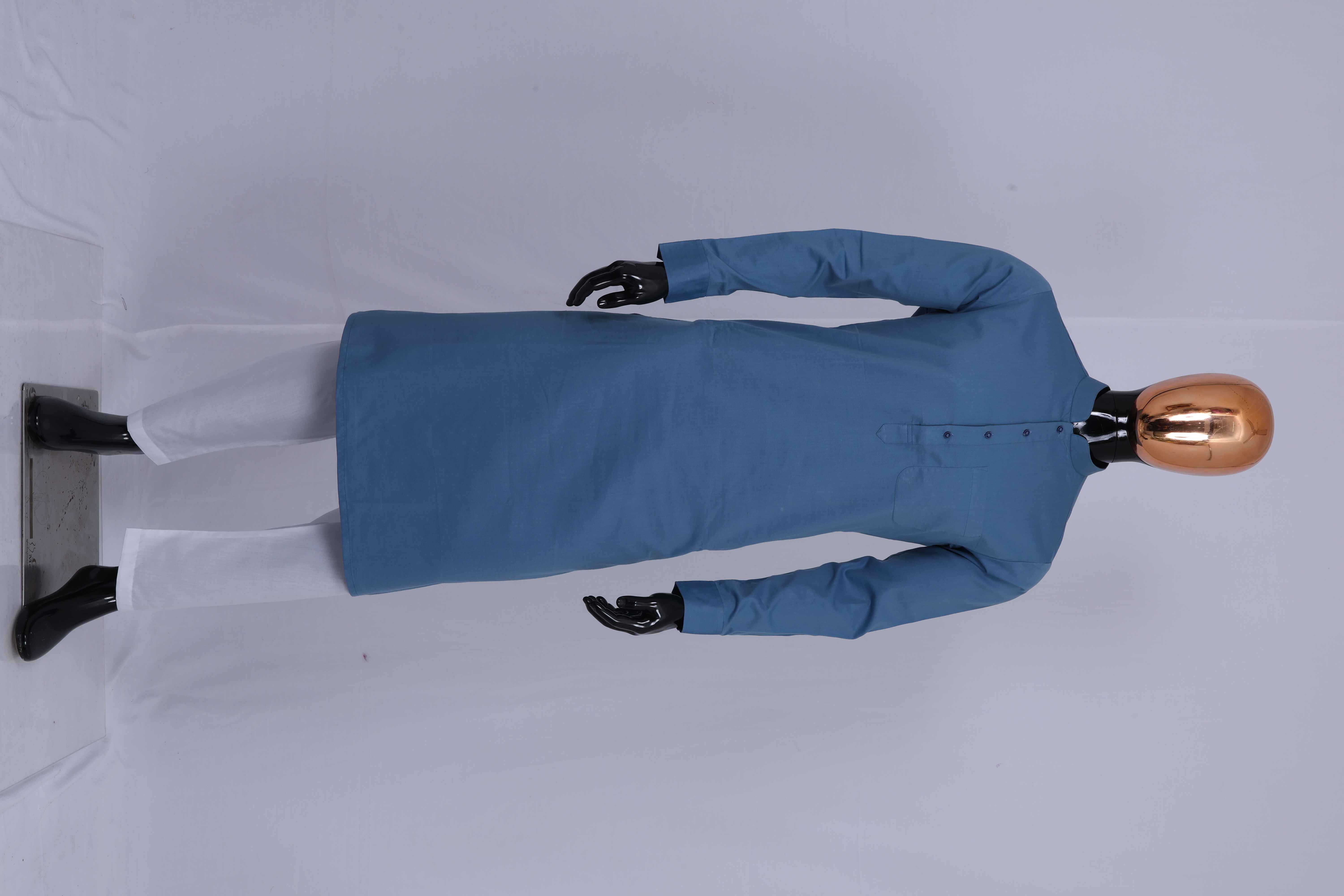 MK 1997 Denim Blue Men's Kurta Suit